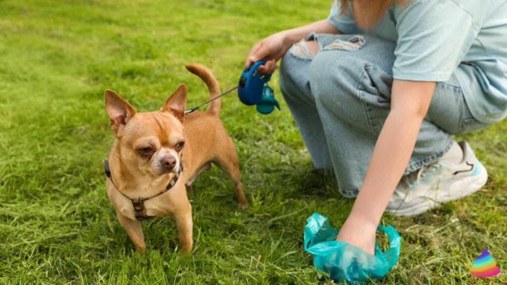 White spots in dog poop