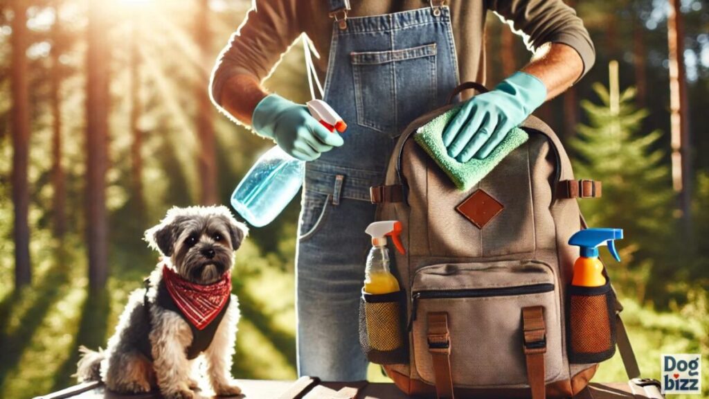 how to get dog pee out of backpack